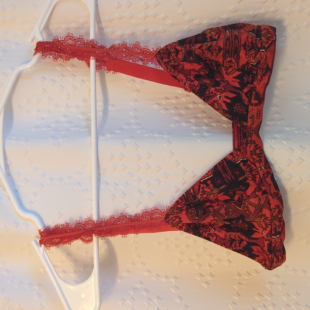 Intimately Free People Tribal Orange Bralette Size Small Like‎ New